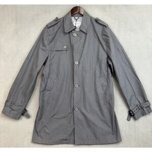 NEW Sartoria Diffusion Mens Rain Coat Jacket Size L Gray - Brand New